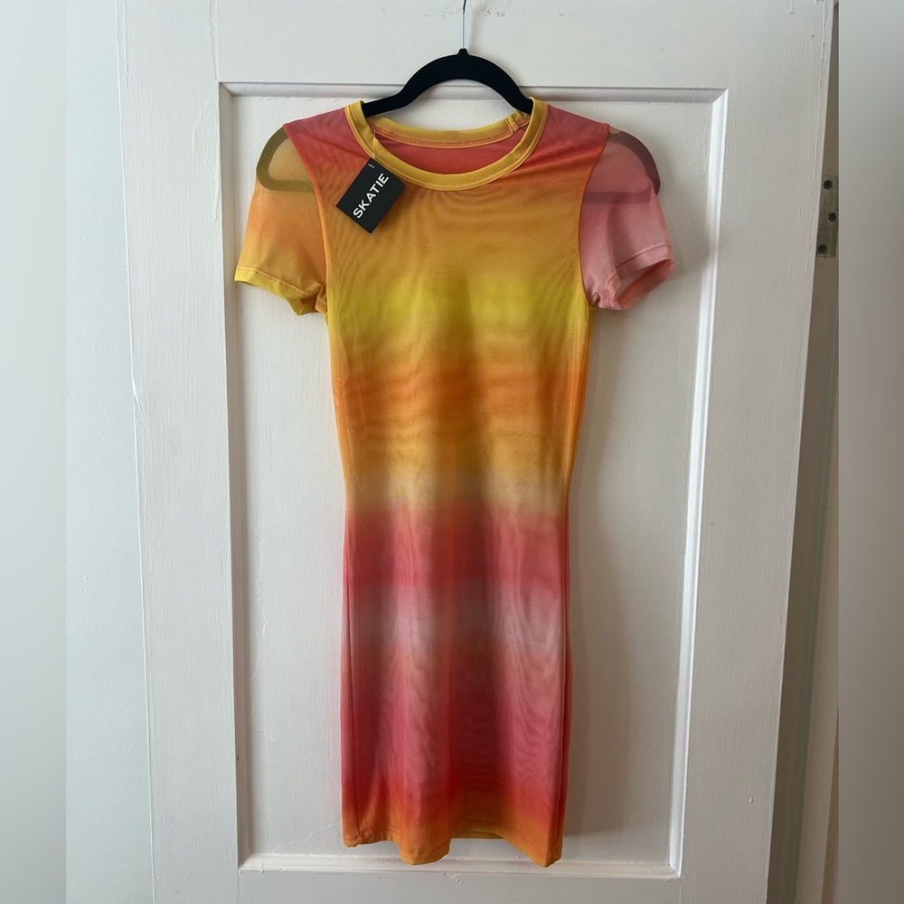 Skatie Mesh Sunset Dress — Small